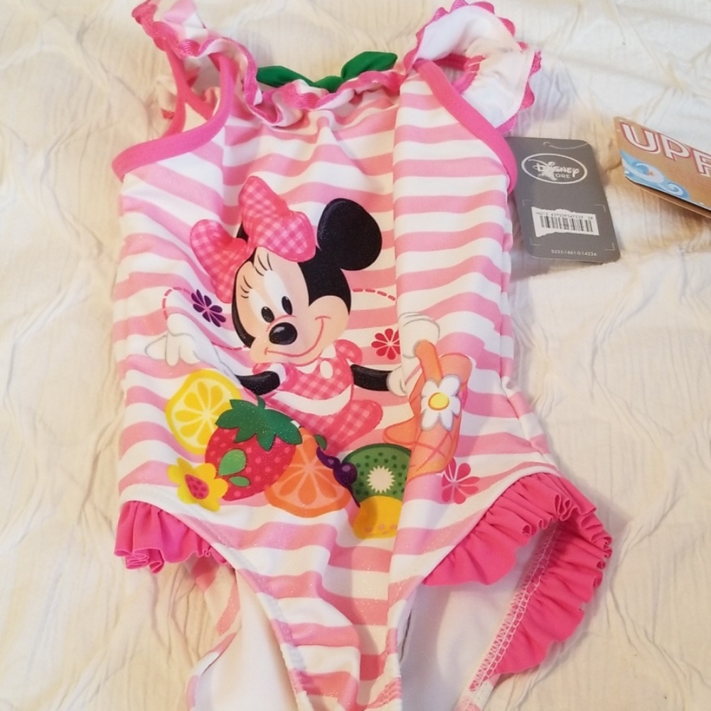 NWT Minnie Mouse one piece bathing suit